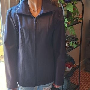 Eggplant Purple Leather Jacket